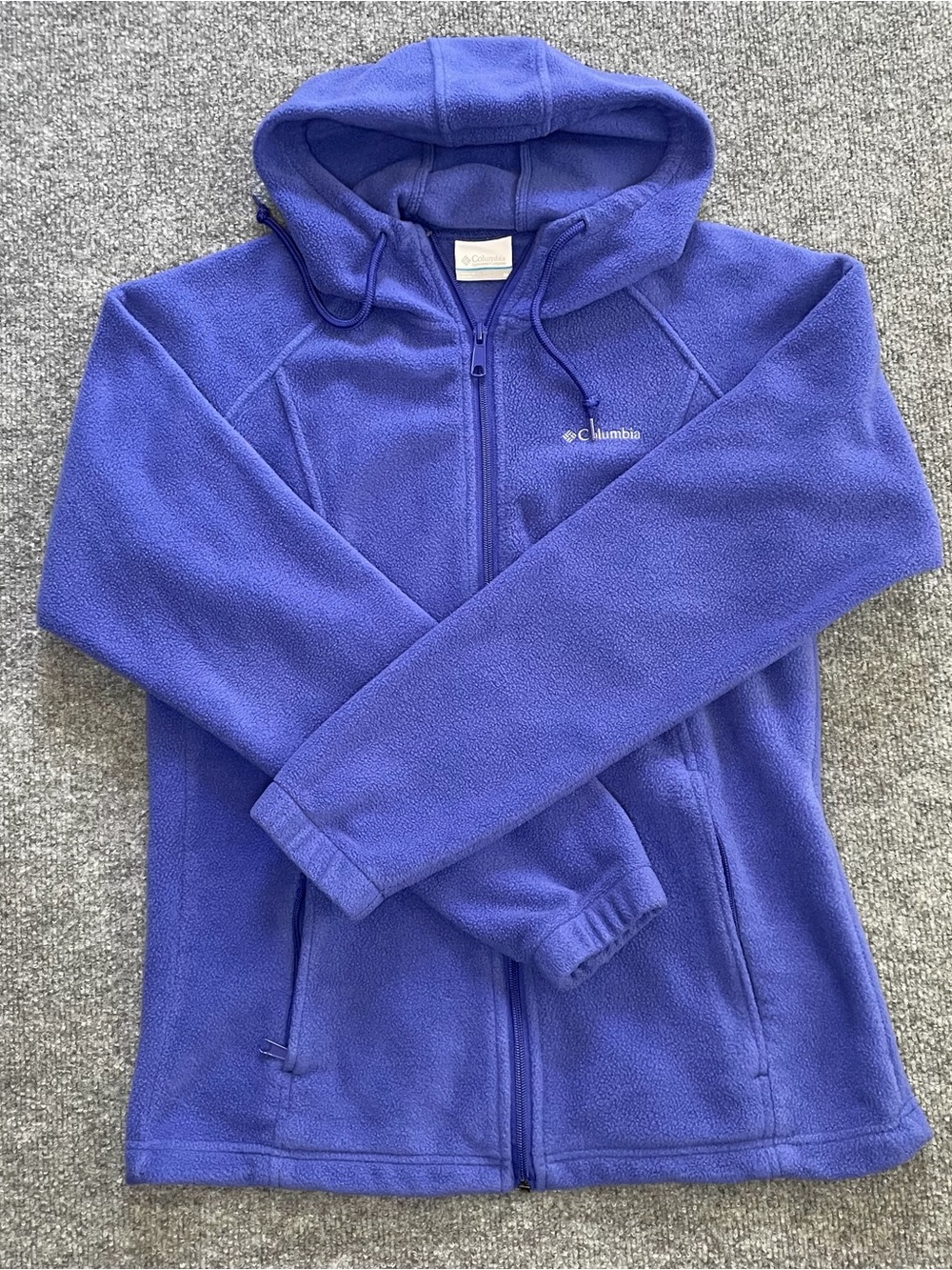 Purple Fleece Columbia Zip Up Hoodie